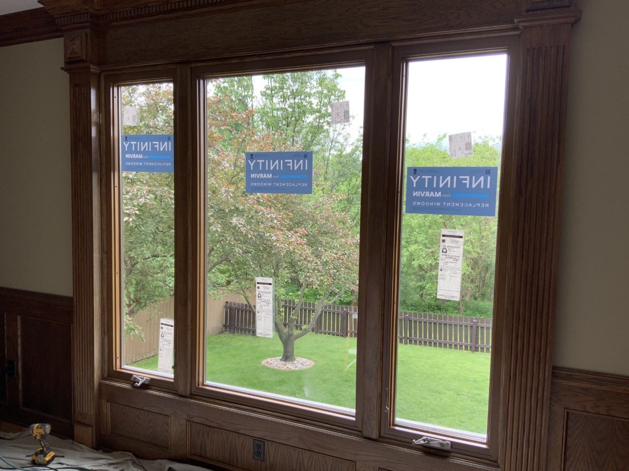 Fiberglass stained window