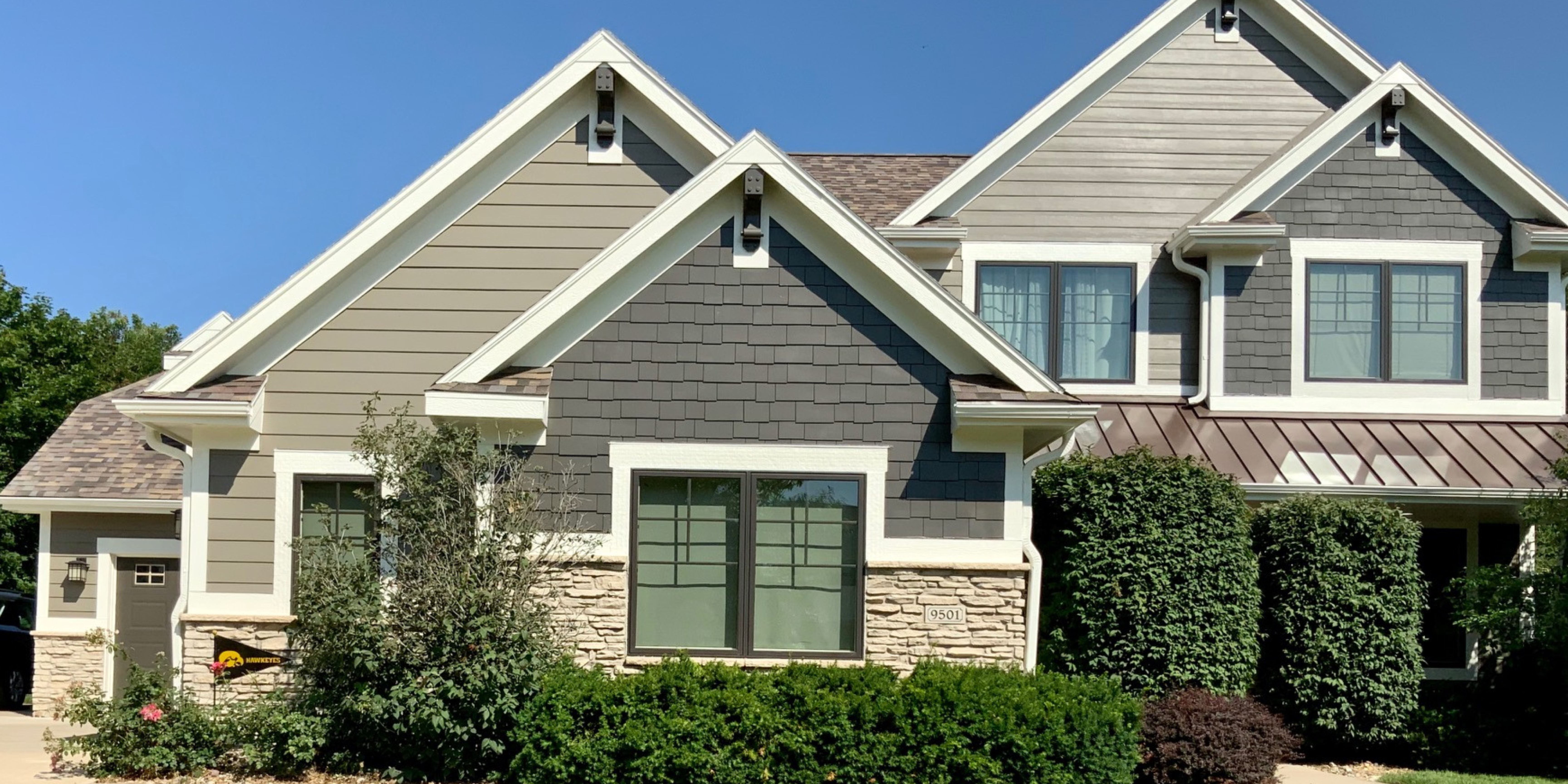 brown house with infinity windows from NuVu