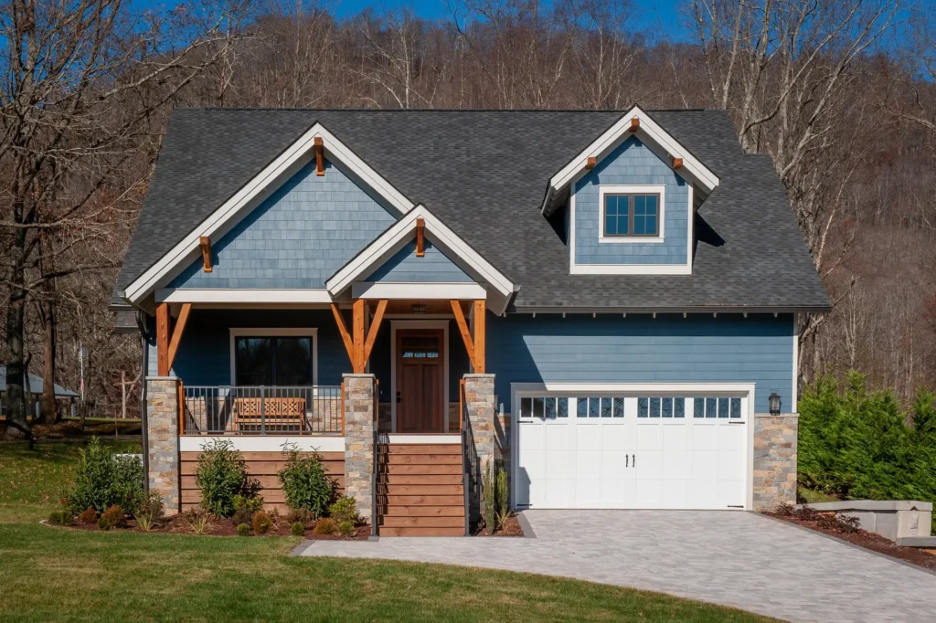 Blue James Hardie Siding